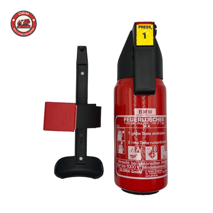 Bare BMW Branded 1 Kg Fire Extinguisher - OEMExtinguishers