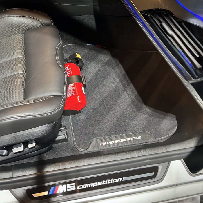 BMW F90 M5 and New Gen X5/7’s OEM Fire Extinguisher Kit (For Large Frame Seats) - OEMExtinguishers