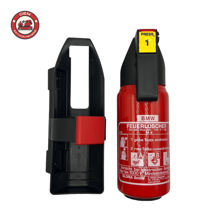 Bare BMW Branded 1 Kg Fire Extinguisher - OEMExtinguishers