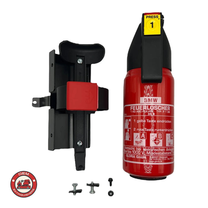 BMW E36 OEM Fire Extinguisher Kit (E36 M and non M) - OEMExtinguishers