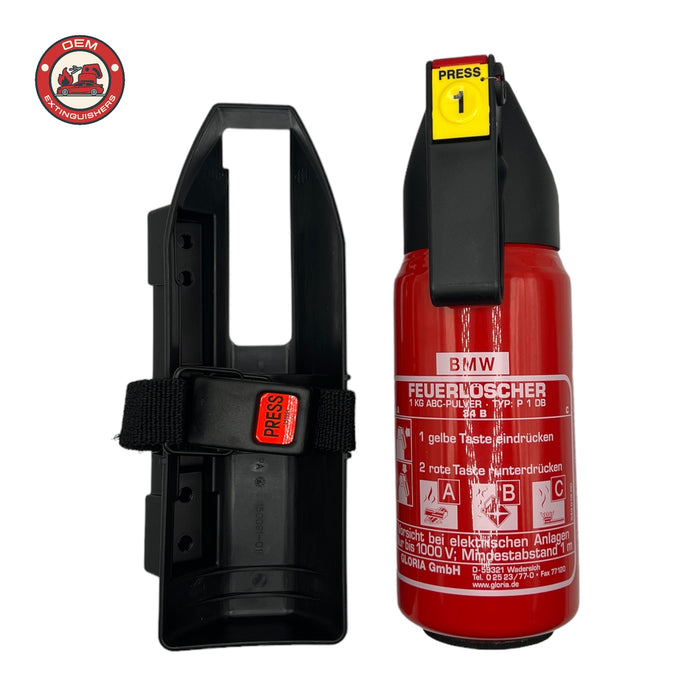 Bare BMW Branded 1 Kg Fire Extinguisher - OEMExtinguishers