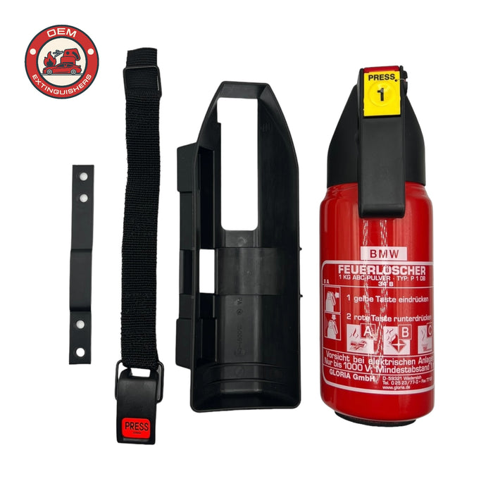 Bare BMW Branded 1 Kg Fire Extinguisher - OEMExtinguishers