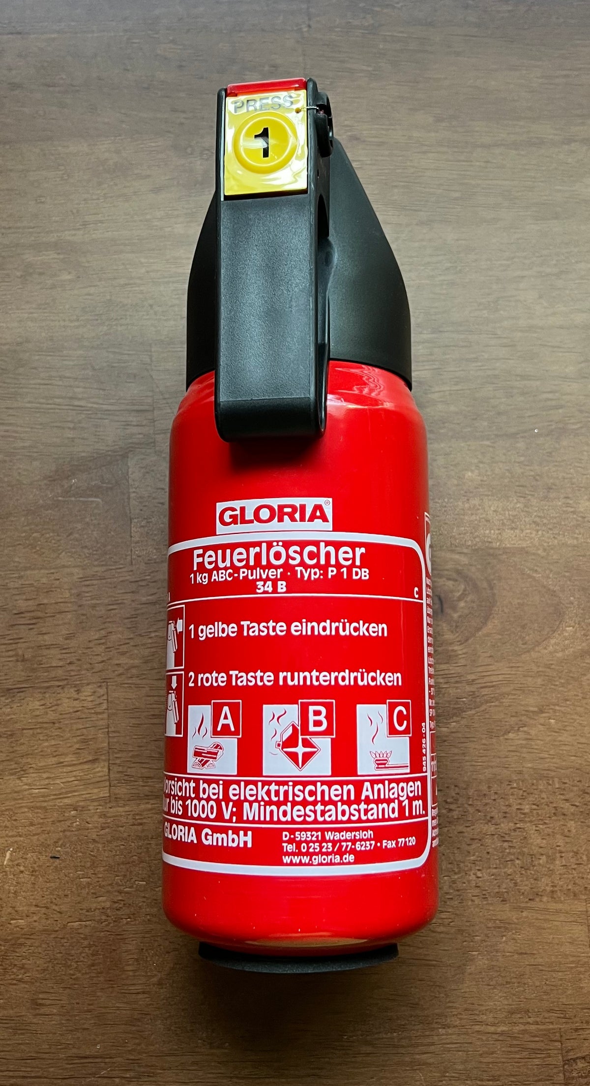 GLORIA Feuerlöscher P 1 kg
