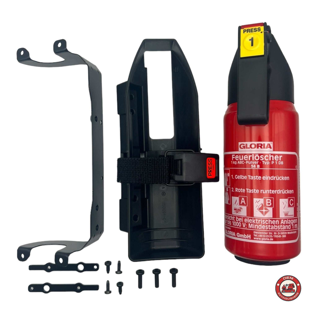 Porsche 992 Sport Seat Fire Extinguisher Kit — OEMExtinguishers