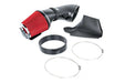 Eventuri E9X M3 matte carbon fiber intake system with red cone filter and accessories