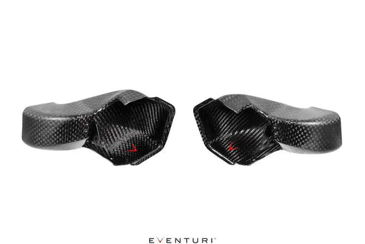 Eventuri G87 M2 gloss carbon fiber air intake scoop set designed for BMW G87 M2 to improve airflow and intake temperature.