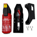 Mercedes W205 OEM fire extinguisher kit with Gloria extinguisher and mounting brackets