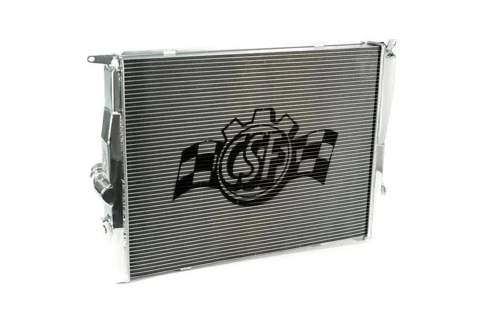 CSF E9X M3 Triple Pass aluminum radiator with B-Tube technology and CNC machined fittings