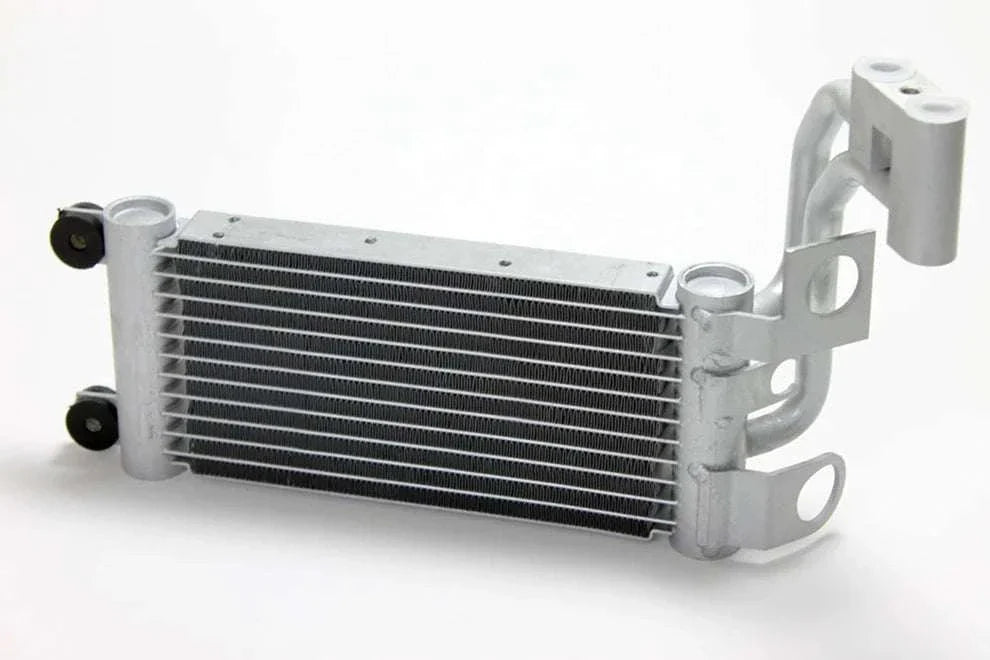 CSF E9X M3 transmission oil cooler with high-performance core and plug-and-play design