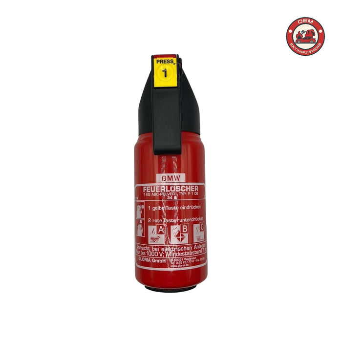 BMW E39E60 OEM fire extinguisher kit for safety and emergency use