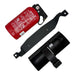 BMW F90 M5 OEM fire extinguisher kit with mounting bracket and holder for large frame seats