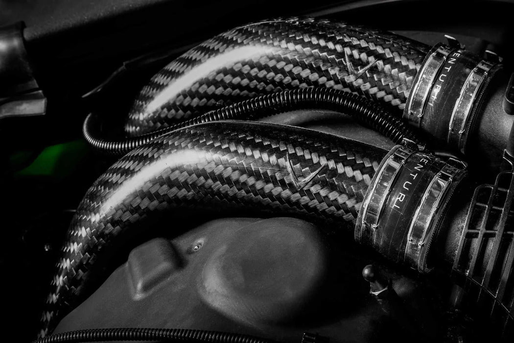 Eventuri F8X Carbon Fiber Charge Pipes (Matte) EVE-S55-CF-CHG