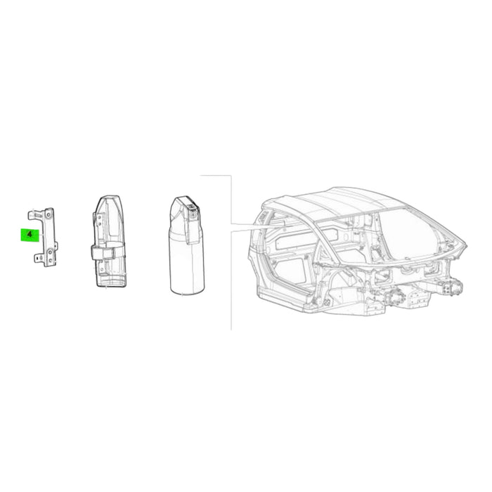 Lamborghini Temerario OEM Fire Extinguisher Kit