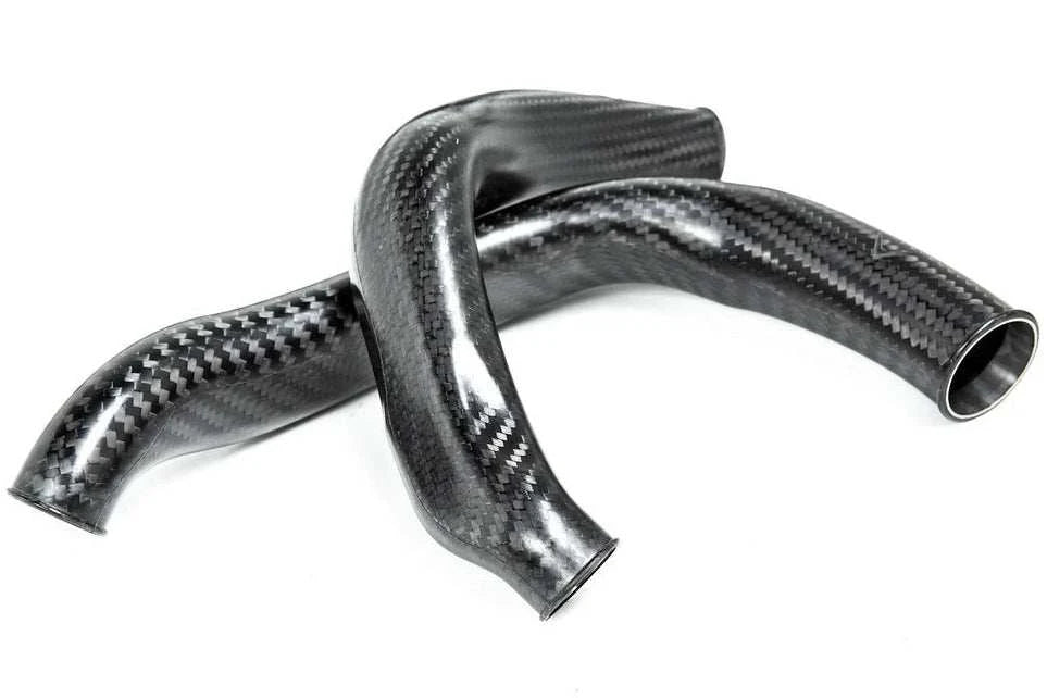 Eventuri F8X Carbon Fiber Charge Pipes (Matte) EVE-S55-CF-CHG