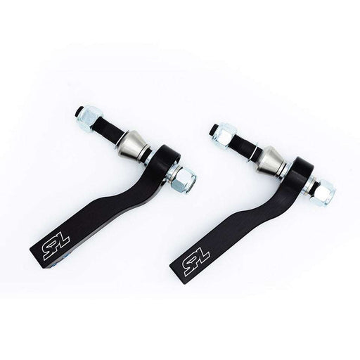 Pair of SPL Parts G8X adjustable tie rod ends for BMW G8X, G2X, and G42 with bumpsteer correction and lightweight aluminum construction
